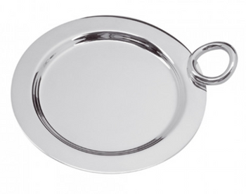 Christofle Vertigo Bottle/Carafe Coaster, Silver-Plated